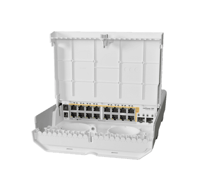 MikroTik CRS318-16P-2S+OUT netPower 16P 戶外16埠PoE+交換器
