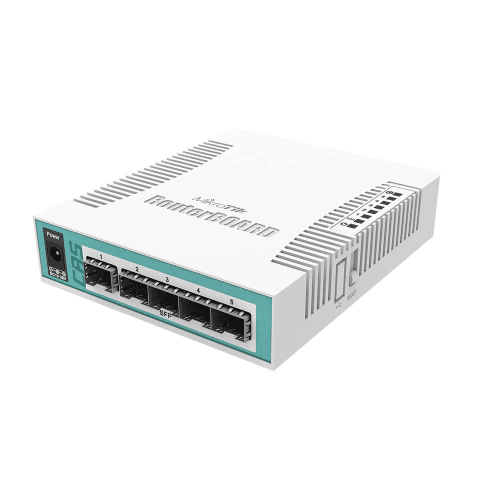 MikroTik CRS106-1C-5S 桌面型6埠Gigabit智慧型光纖交換器