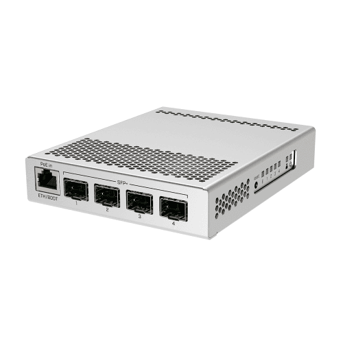 MikroTik CRS305-1G-4S+IN 4埠10G SFP+ 微型桌面智慧型交換器