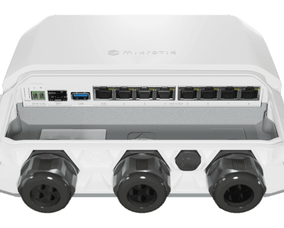 MikroTik RB5009UPr+S+OUT 工業級 PoE 路由器 7埠Gigabit乙太網 + SFP+ 10G 網管型交換器 防水外殼