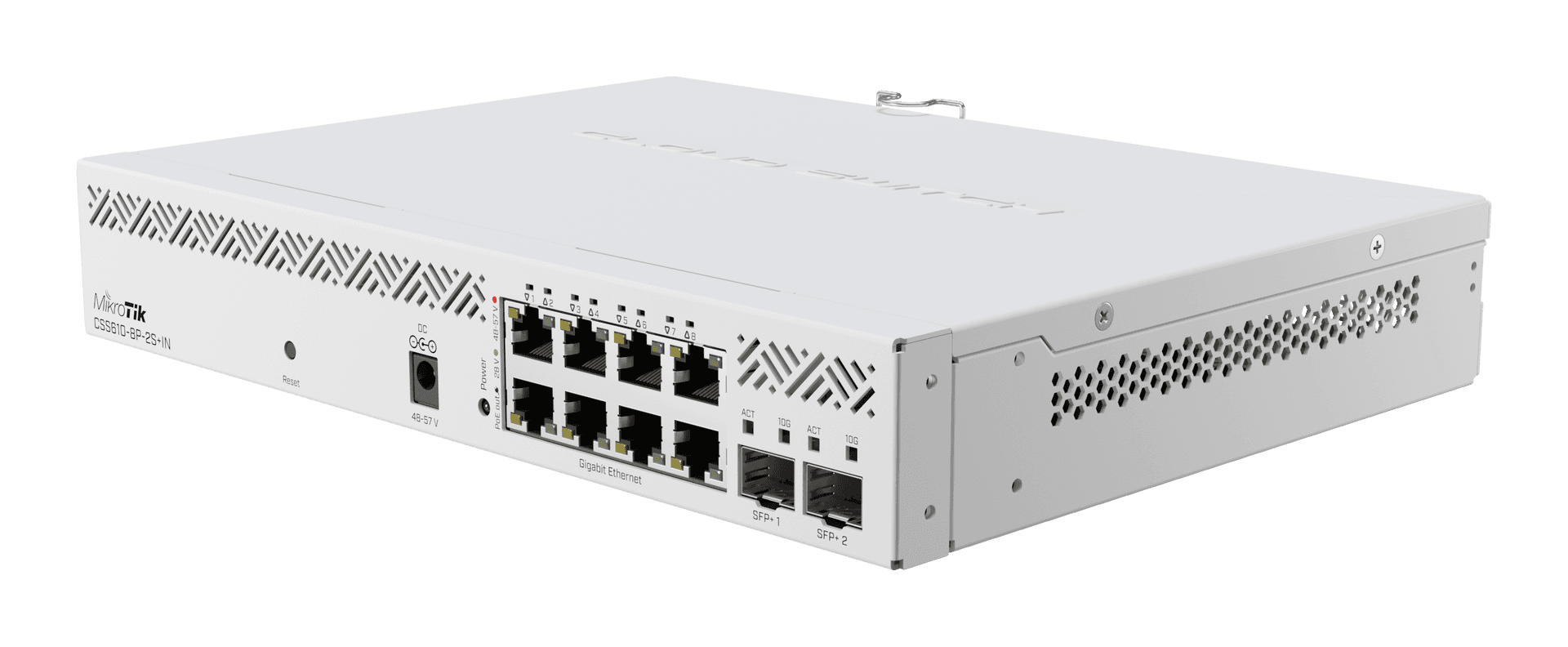 MikroTik CSS610-8P-2S+IN 8埠Gigabit PoE+桌面型智慧管理交換器