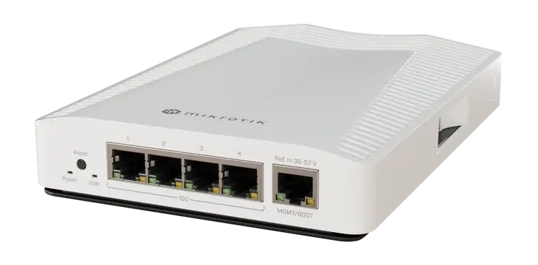 MikroTik CRS304-4XG-IN 10G 交換器｜4×10G RJ45｜L3 Lite｜企業級高速網路