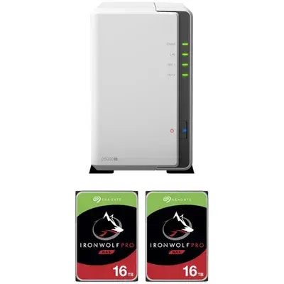 32TB(2 x 16TB) Seagate IronWolf Pro