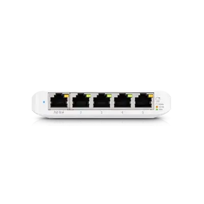 Ubiquiti UniFi Switch Flex Mini 網管型千兆交換器 5埠輕巧PoE供電 高效散熱 適用家用與商業網路
