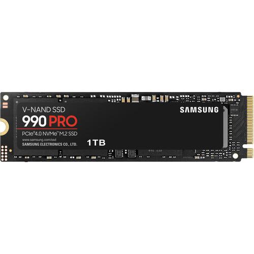  Samsung 990 Pro 1TB NVMe PCIe 4.0 SSD((MZ-V9P1T0BW) | 超高速 M.2 固態硬碟 | 遊戲與創作者專用