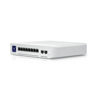 UniFi Switch Enterprise 8 PoE 專業級網管交換器｜8埠 PoE+｜2埠10G SFP+上行｜雲端集中管理