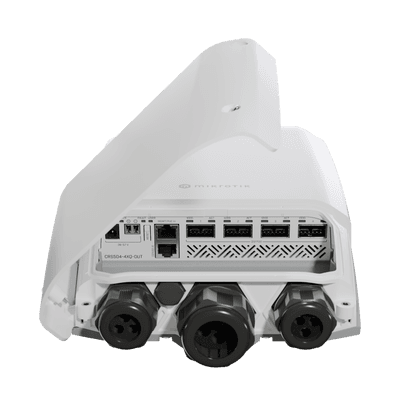 MikroTik CRS504-4XQ-OUT 戶外4埠100G QSFP28高效能光纖交換器