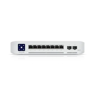 UniFi Switch Enterprise 8 PoE 專業級網管交換器｜8埠 PoE+｜2埠10G SFP+上行｜雲端集中管理