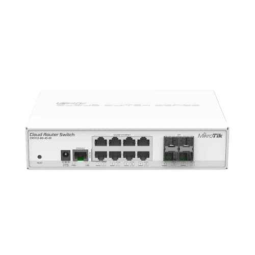 MikroTik CRS112-8G-4S-IN 8埠Gigabit 4埠SFP智慧型網管交換器