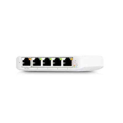 Ubiquiti UniFi Switch Flex Mini 網管型千兆交換器 5埠輕巧PoE供電 高效散熱 適用家用與商業網路