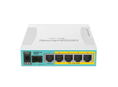 MikroTik hEX PoE RB960PGS 有線Gigabit路由器 5埠 PoE供電 網路交換器 高效能RouterOS 防火牆 VPN 支援