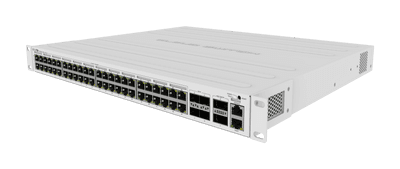 MikroTik CRS354-48P-4S+2Q+RM 48埠PoE+機架型高速智慧網管交換器