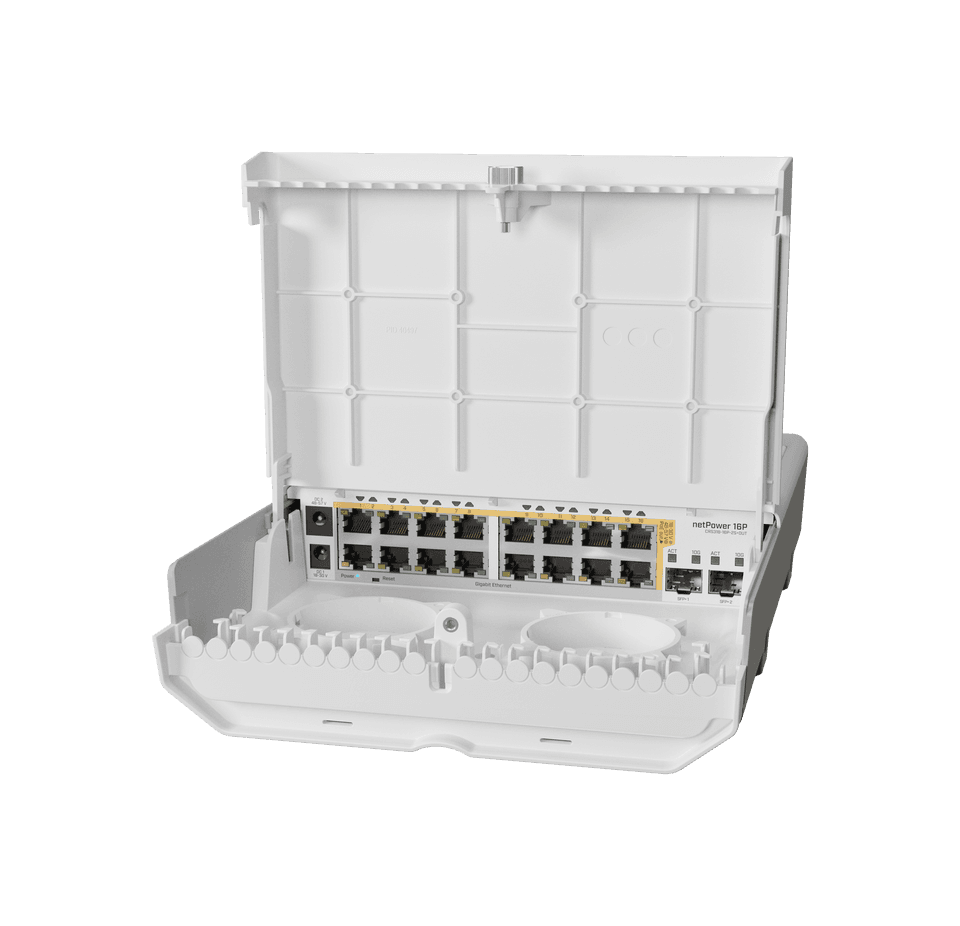 MikroTik CRS318-16P-2S+OUT netPower 16P 戶外16埠PoE+交換器