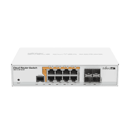 MikroTik CRS112-8P-4S-IN 8埠Gigabit PoE+ 4埠SFP智慧型網管交換器