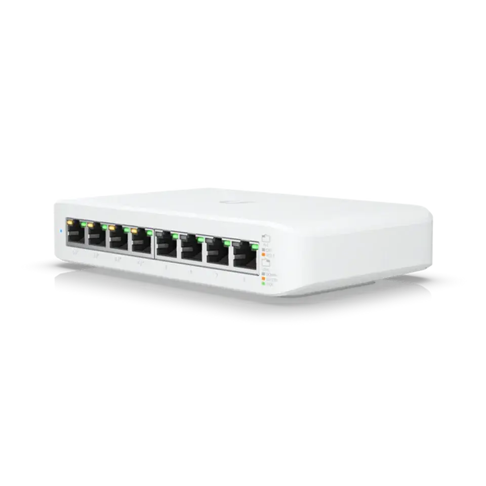 UniFi Switch Lite 8 PoE 交換器 | 8埠 Gigabit PoE供電網管型交換器 | Ubiquiti 網路交換機