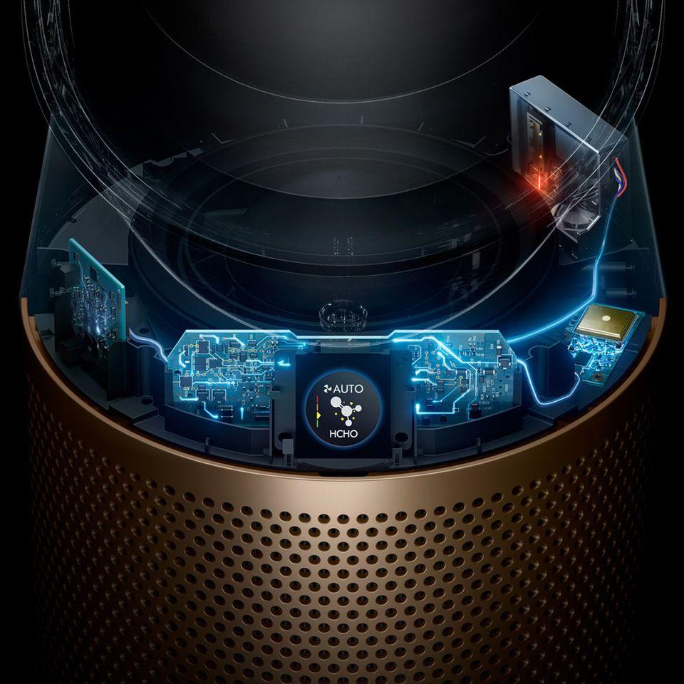 Dyson Purifier Hot+Cool Formaldehyde HP09 三合一甲醛偵測涼暖空氣清淨機 鎳金色