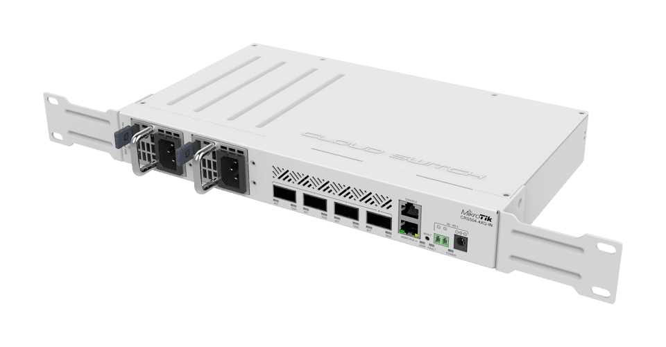 MikroTik CRS504-4XQ-IN 4埠100G QSFP28 高速資料中心核心交換器