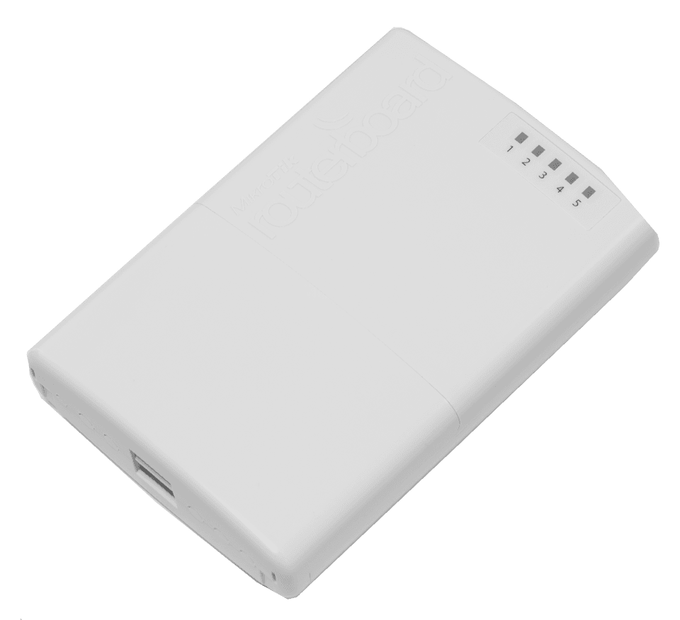 MikroTik RB750P-PBr2 PowerBox 戶外型 PoE Router | 五埠以太網路路由器 | 專業網管交換器 | 高效電源供應