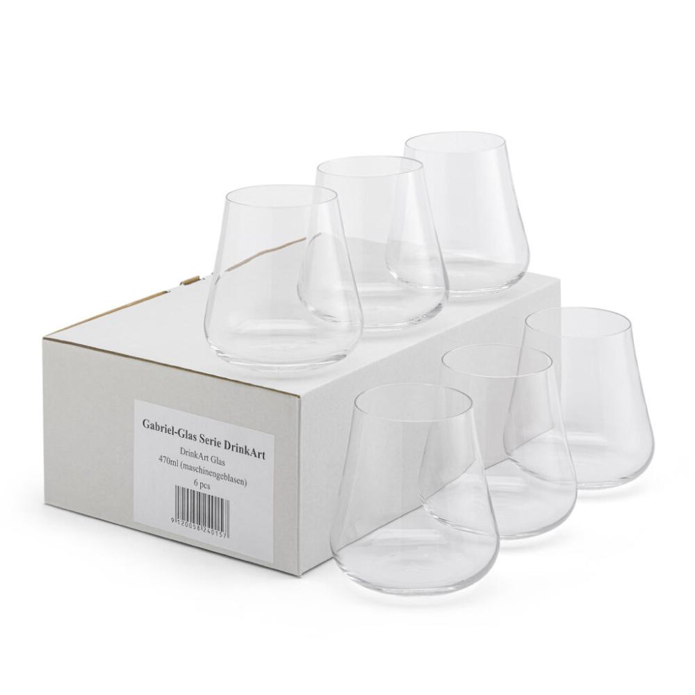 加百列 無鉛水晶機器無梗杯六入 / 紙盒