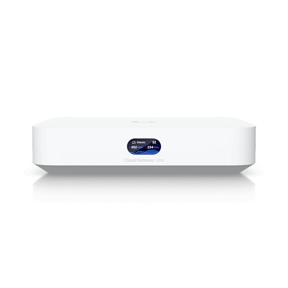  UniFi Cloud Gateway Ultra (UCG-Ultra) 俯視圖