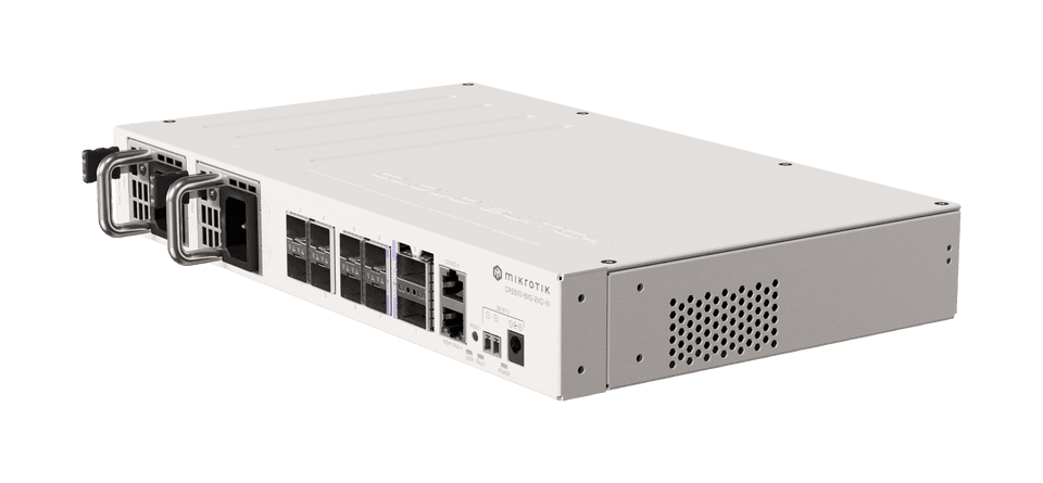 MikroTik CRS510-8XS-2XQ-IN 8埠25G + 2埠100G桌面型高效能智慧交換器