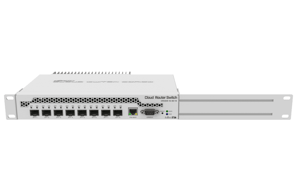 MikroTik CRS309-1G-8S+IN 8埠10G SFP+桌面智慧型網管交換器