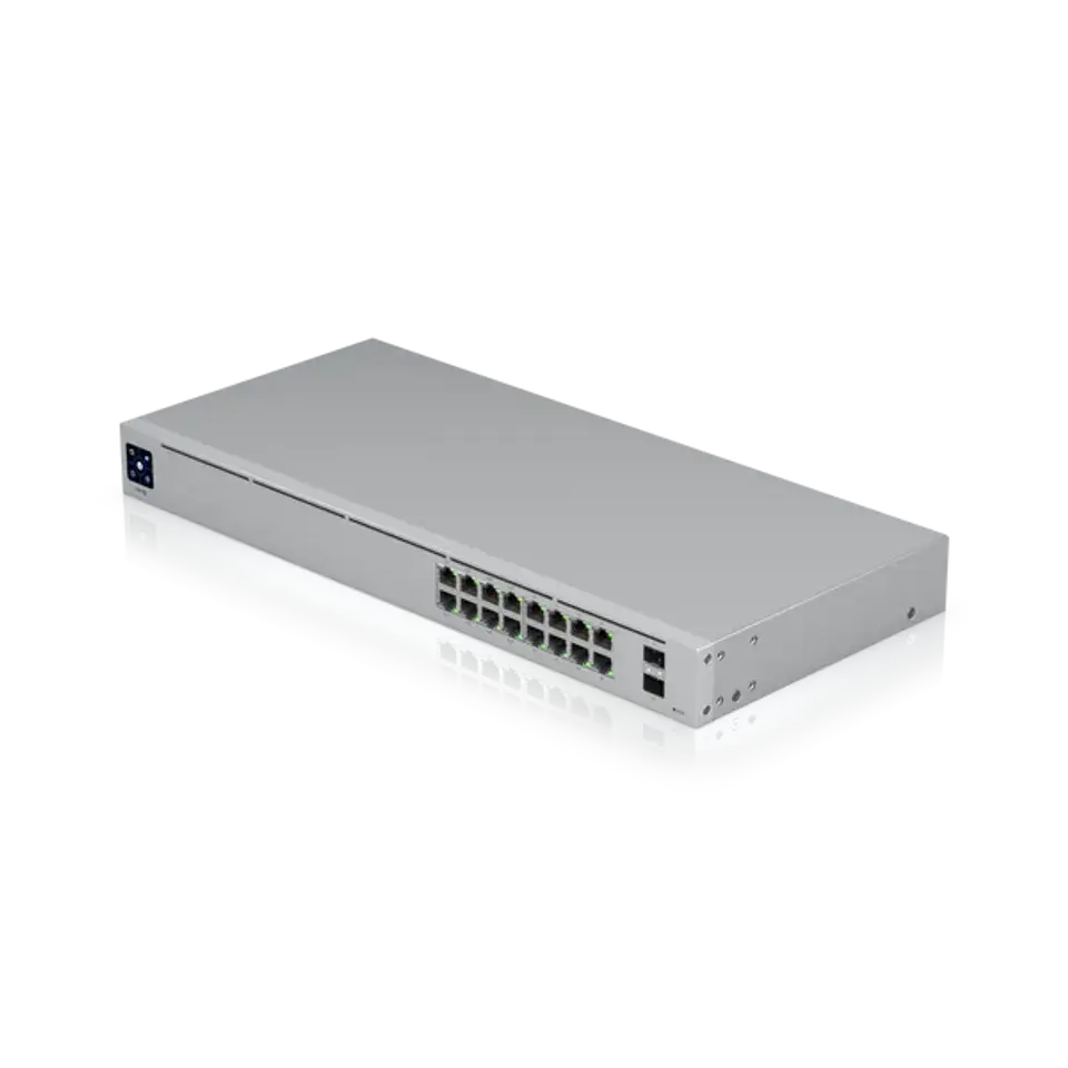 Standard 16 PoE 交換器 | 16埠 Gigabit PoE供電網管型交換器 | Ubiquiti 專業級網路交換機