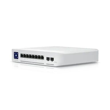 UniFi Switch Enterprise 8 PoE 專業級網管交換器｜8埠 PoE+｜2埠10G SFP+上行｜雲端集中管理
