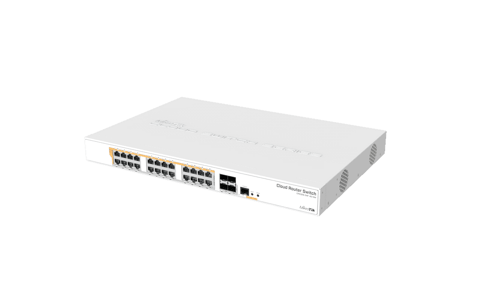 MikroTik CRS328-24P-4S+RM 24埠Gigabit PoE+機架型智慧型網管交換器