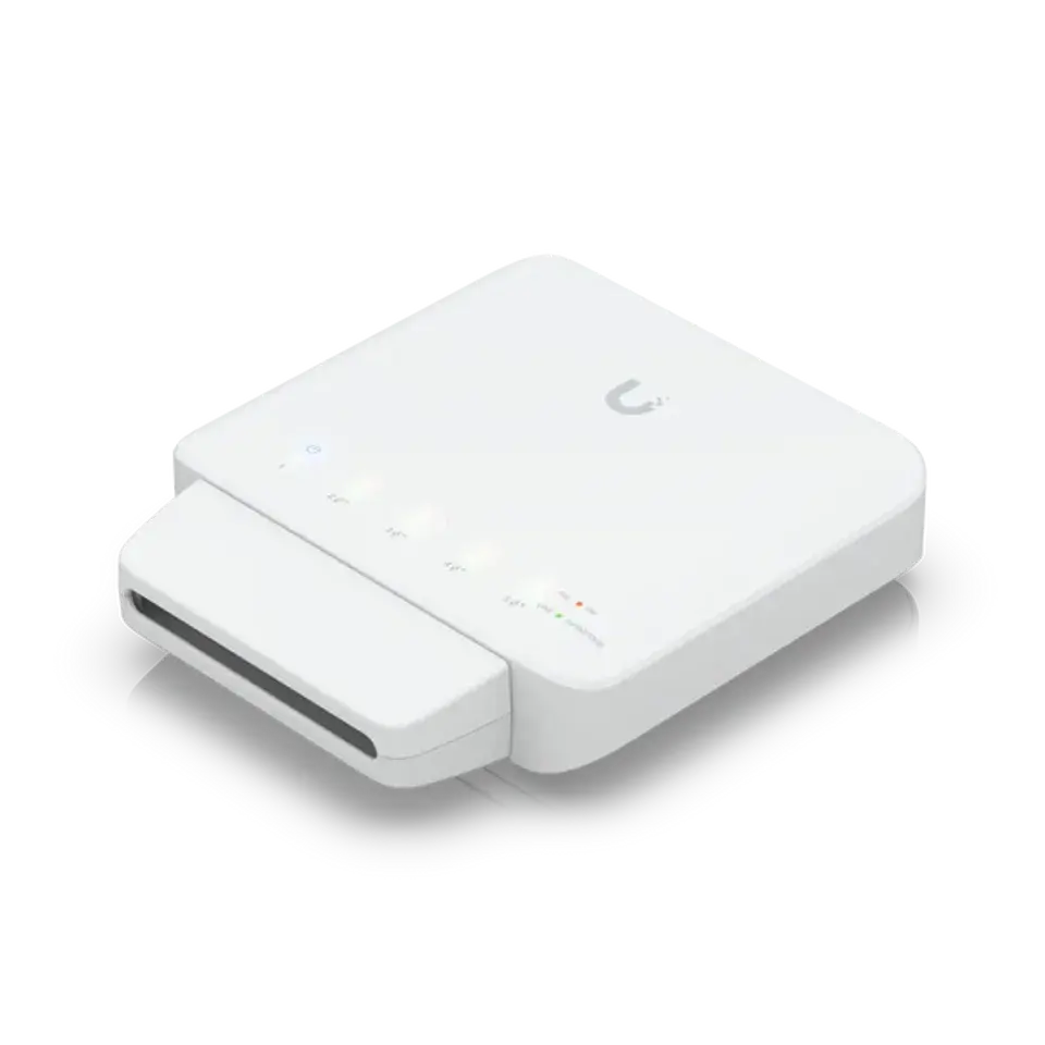 UniFi Switch Flex 交換器 | 5埠 Gigabit PoE 網管型交換機 | Ubiquiti 室內外靈活安裝交換器