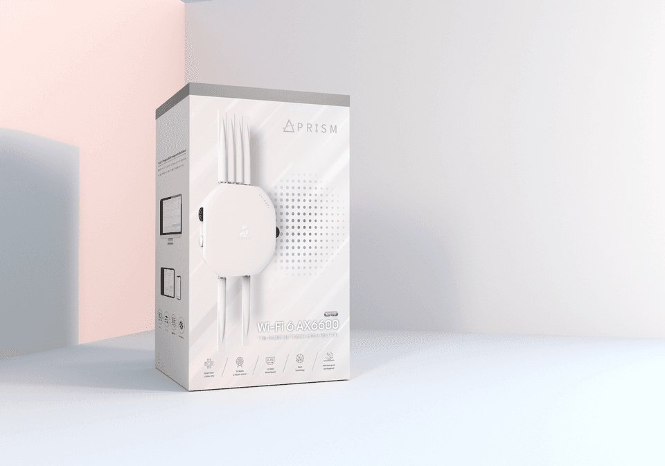 PRISM MO10 Wi-Fi 6 AX6600 三頻戶外型無線AP路由器