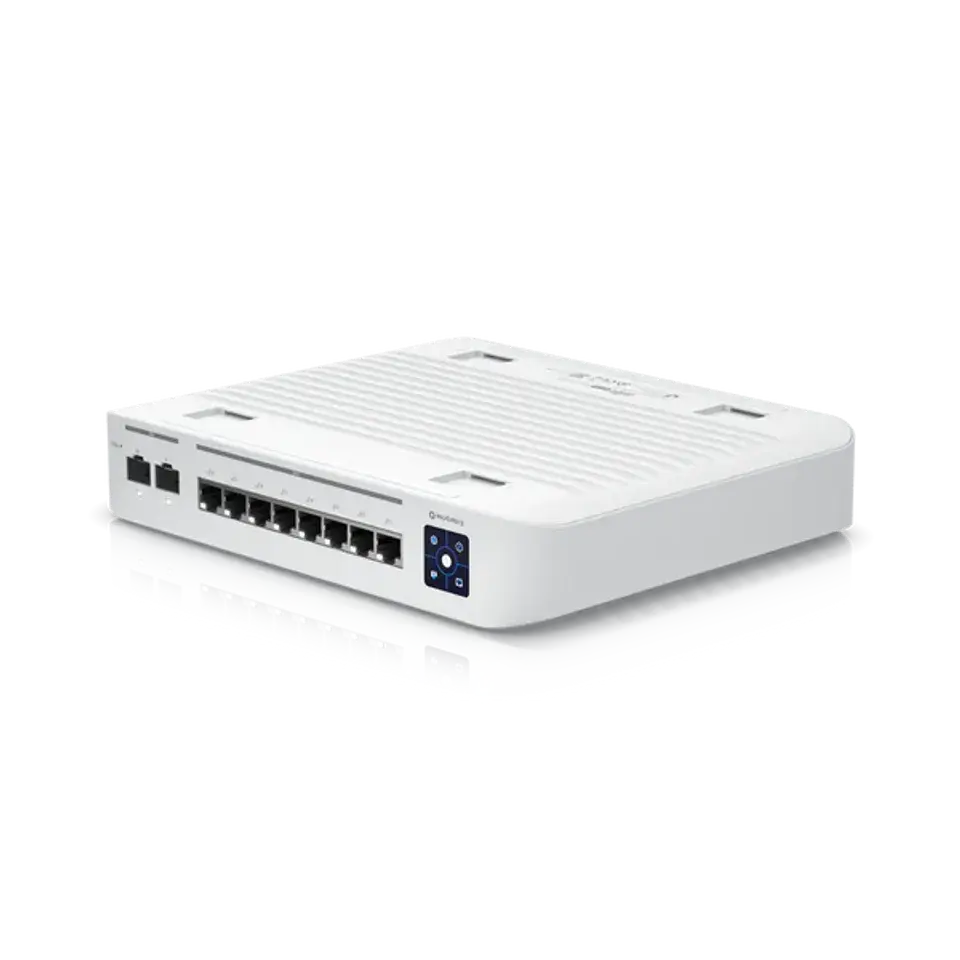 UniFi Switch Enterprise 8 PoE 專業級網管交換器｜8埠 PoE+｜2埠10G SFP+上行｜雲端集中管理
