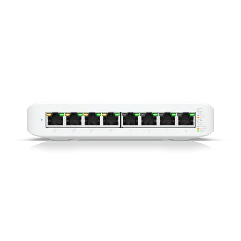 UniFi Switch Lite 8 PoE 交換器 | 8埠 Gigabit PoE供電網管型交換器 | Ubiquiti 網路交換機