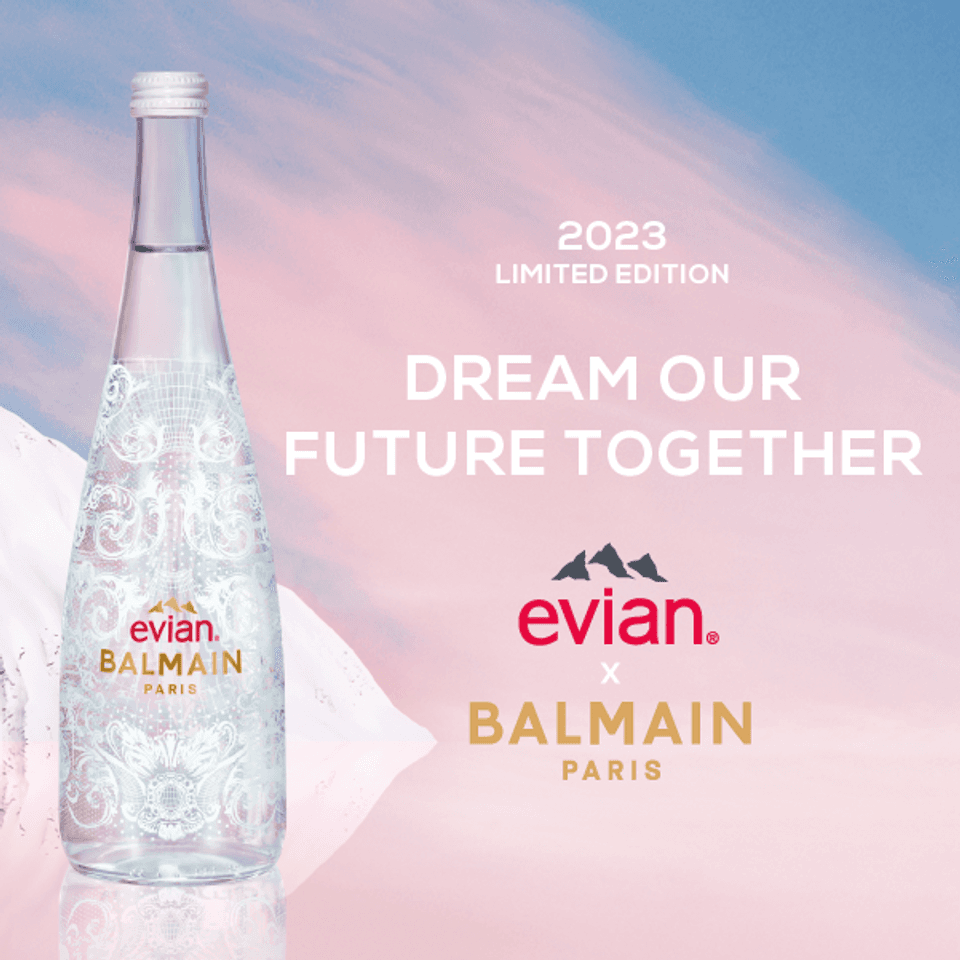 evian 依雲 天然礦泉水 2023紀念瓶