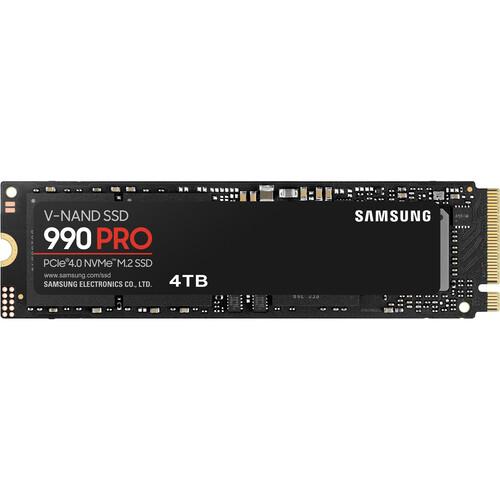  Samsung 990 Pro 4TB NVMe PCIe 4.0 SSD | 超高速 M.2 固態硬碟 | 遊戲與創作者專用 MZ-V9P4T0BW